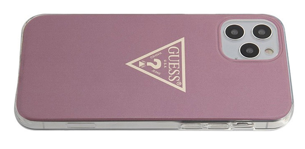 Чехол-накладка-Guess-Metallic-Triangle-для-iPhone-12-для-девушек
